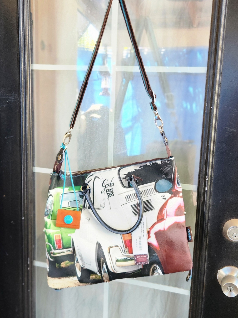 GABS FIAT Leather Bag, Multicolor - Picture 8 of 9
